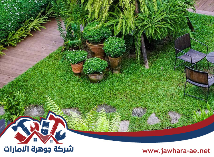 تركيب عشب صناعي المردف
