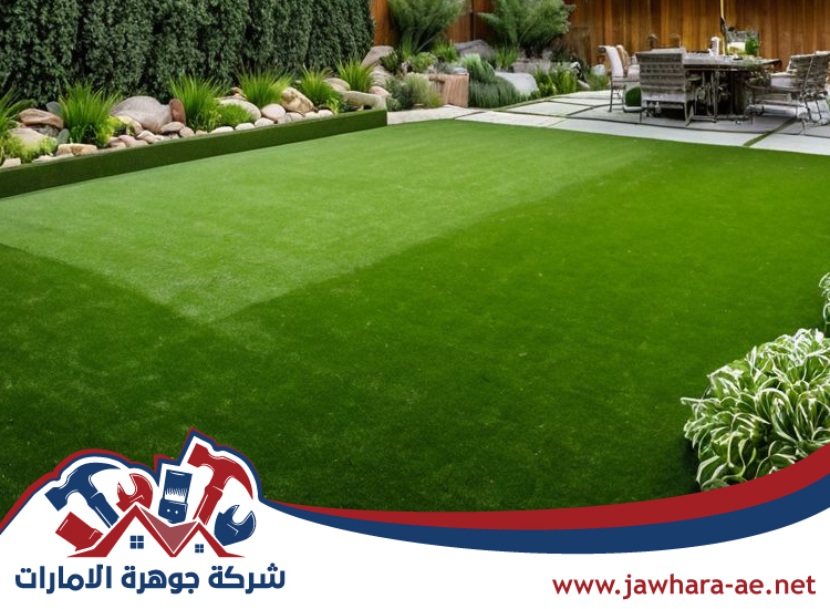 تركيب عشب صناعي المردف